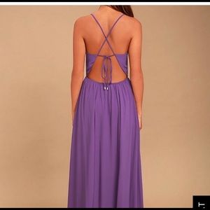 Lulus purple maxi dress